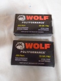 (2)20 Round Boxes of Wolf .223 REM