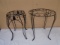 2 Iron Plant Stands