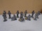 11pc Group of Pewter Figurines