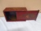 Vintage Red Painted Wooden Box w/ Sliding Lid