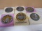 Group of 6 Micheal Ricker Limited Edition Pewter Plates w/ Boxes