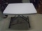 Small Adjustable Height Resin Folding Table