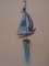 Stained Glass & Metal Sailboat Winchimes
