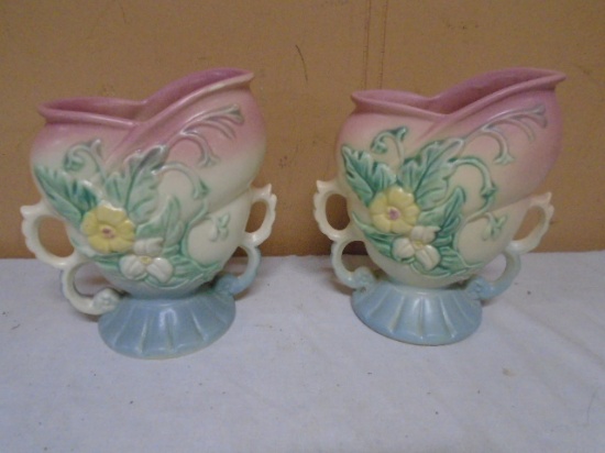 3 Matching Hull Art Vases