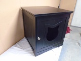 Wooden Cat House w/ Opening Door on Front-Never Used