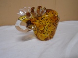 Art Glass Moose Paperweight