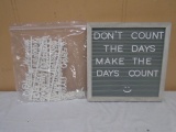 Farmhouse Style Message Board Complete w/ Letters