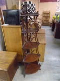 Antique Ornate Wooden Corner Shelf