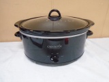 Like New Large Oval Crockpot w/ Lift Out Liner