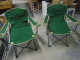 2 Matching Folding Camp Quad Chairs