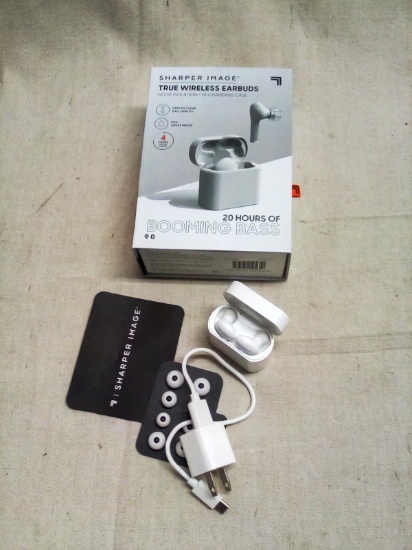 Sharper Image True Wireless Earbuds re-chargeable