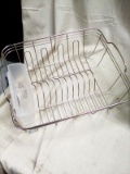 Stainless Steel Dish Drainer with Silverware Tray