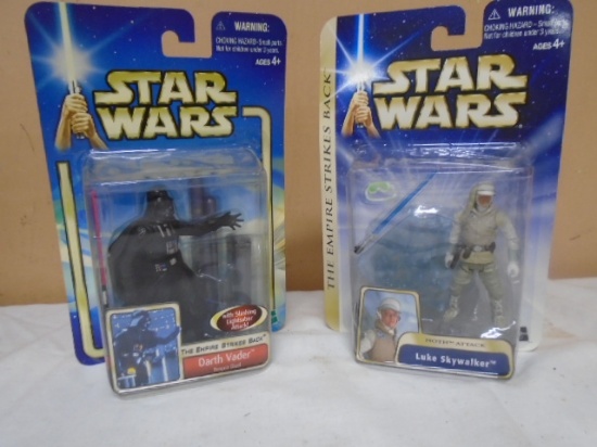 Hasboro "The Empire Strikes Back" Darth Vader & Luke Skywalker Collectible Action Figures