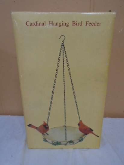 Cardinal Hanging Bird Feeder