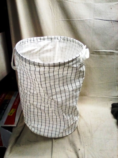 Collapsible Clothes Hamper with handles 16" diameter 24"tall