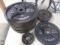 Group of Standard Iron Barbell Plates