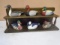 Set of 6 Ducks on Wooden Wall Shelves