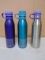 3 Brand New Aluminum Contigo Water Bottles