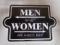 Men & Women Metal Sign