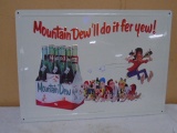 Metal Mountain Dew Sign