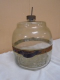 Antique Glass Kerosene Stove Fuel Container