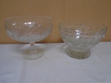 (2) Beautiful Lead Crystal Bowls