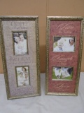 (2) Like New Inspirational Photo Frames