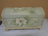Beautiful Hand Painted Wooden Storage Chest