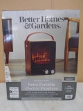 Brand New Retro Portable Electric Fireplace Heater