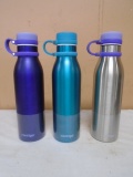 3 Brand New Aluminum Contigo Water Bottles