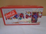 Indiana Glass 8 Pc. Set of Coca-Cola Glasses