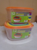 2 Brand New 12pc Food Storage Sets