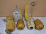 Group of Nautical Bouy Décor Items