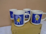 4pc Set of Morton's Salt Mugs