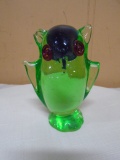 Glass Owl Paperweight