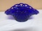 Beautiful Cobalt Lattice Top Bowl