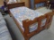 Solid Wood Twin Size Bed Complete w/ Mattress