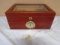 Beautiful Wooden Glass Top Humidor