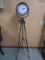 Metal Art Floor Clock