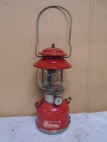 Vintage Red Coleman Single Mantel Lantern