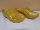 Pair of Wooden Dutch Shoes