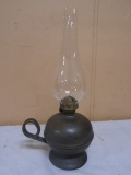Vintage Heavy Metal Finger Oil Lamp