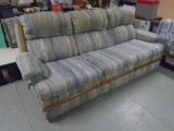 Dual Reclining Sofa w/ Oak Trim