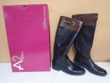 AZ By Aerosoles Hide Ride Black Combo Ladies  Boots