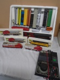 5 HO Scale Locomotives & 20 Railcars w/ Transformer