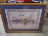 Beautiful Large Framed & Matted Fruit Print