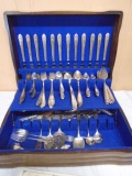 Large Set of Silver Plate Flatware