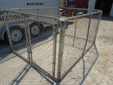 Chain Link Dog Kennel w/ Gate