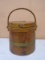 Antique Wooden Sugar Bucket w/ Handle