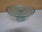 Vintage Light Blue Glass Cake Stand